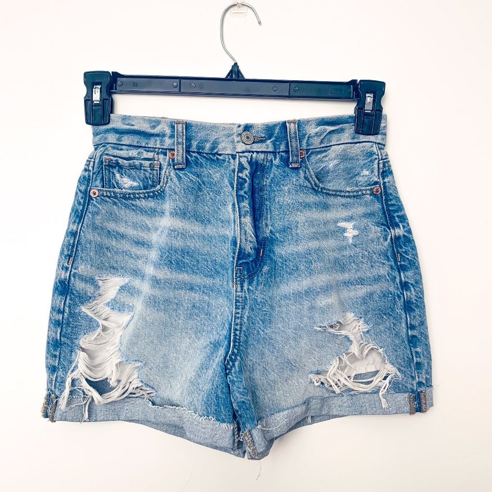 NWT American Eagle Curvy Mom Jean Short Size 0 W25